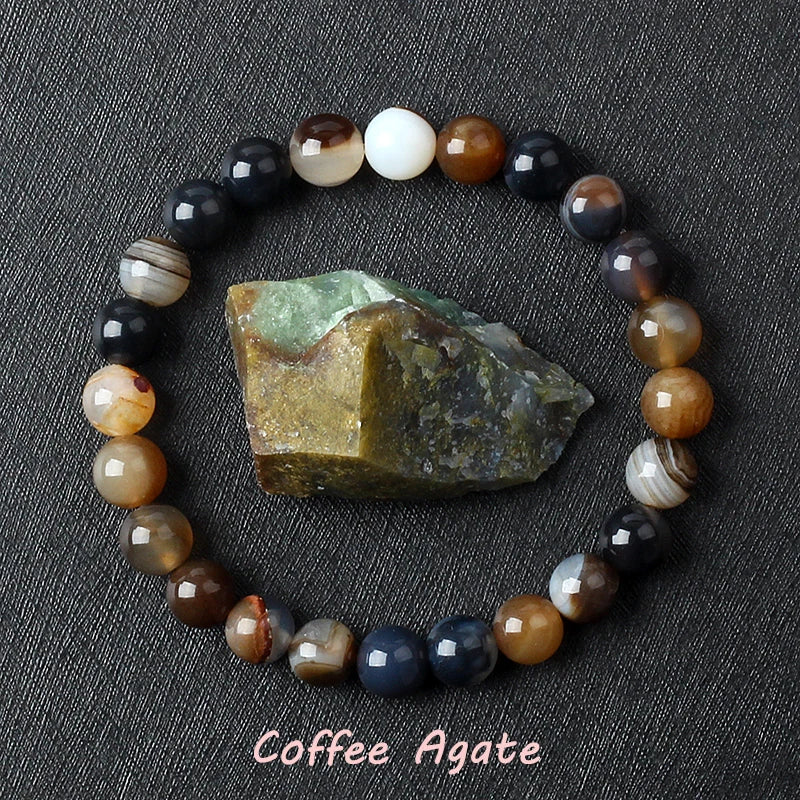 Nature Stone Ball Style Bracelet for Men