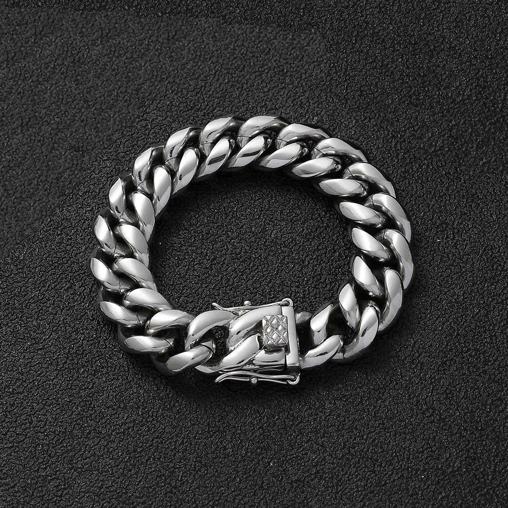 Miami Gold Curb Cuban Bracelet