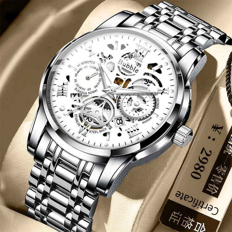 UTHAI Men's Modern Luxurious Versatile Quartz Watch