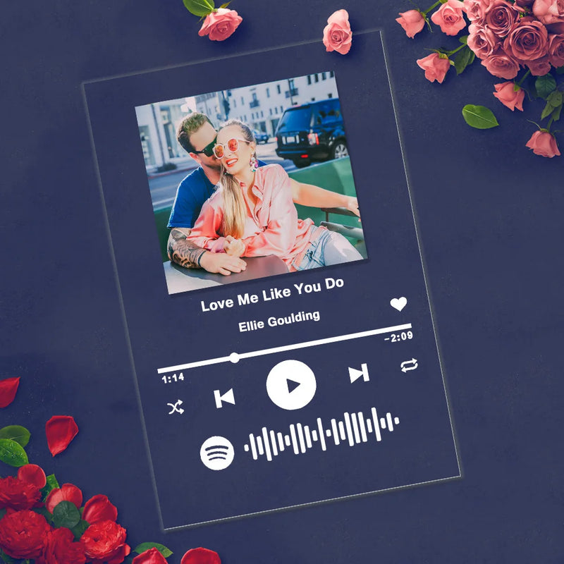 Personalized Plaque Spotify Code Photo Artist And Music