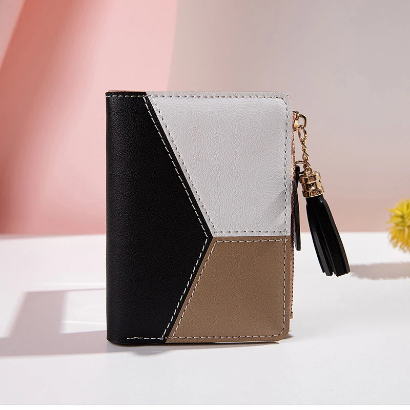 Wallet PU Leather Women Purses Card Holder Foldable Portable Coin