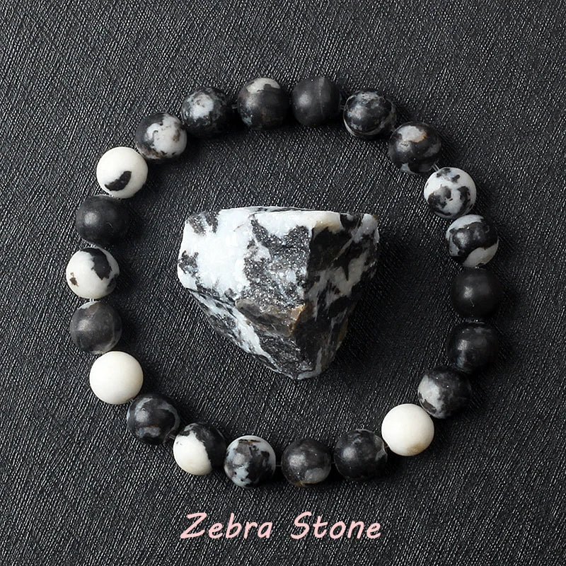 Nature Stone Ball Style Bracelet for Men