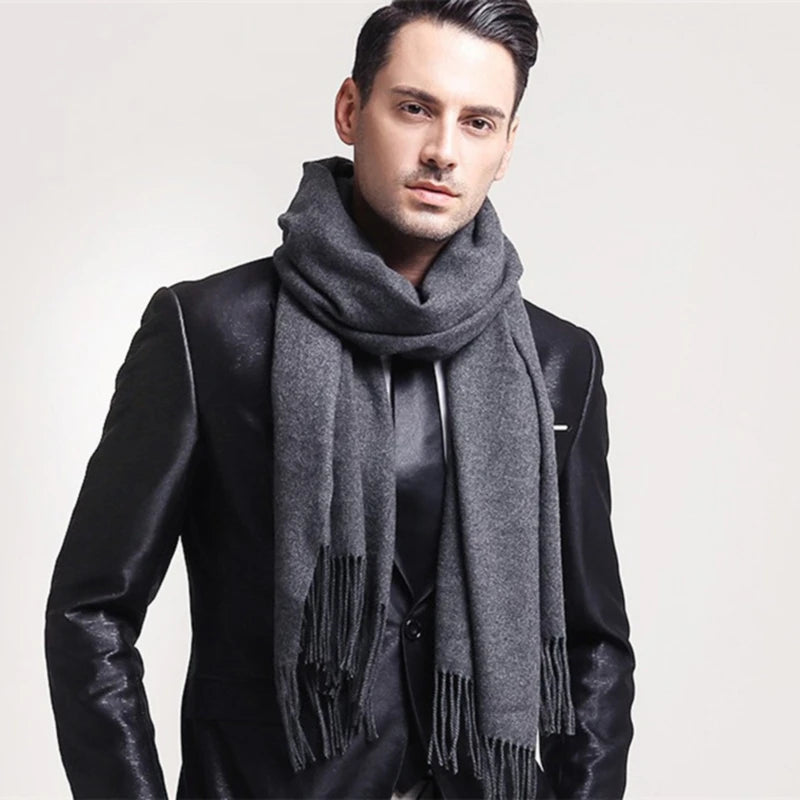 Wool Winter Warm Cashmere Shawl Scarf Unisex