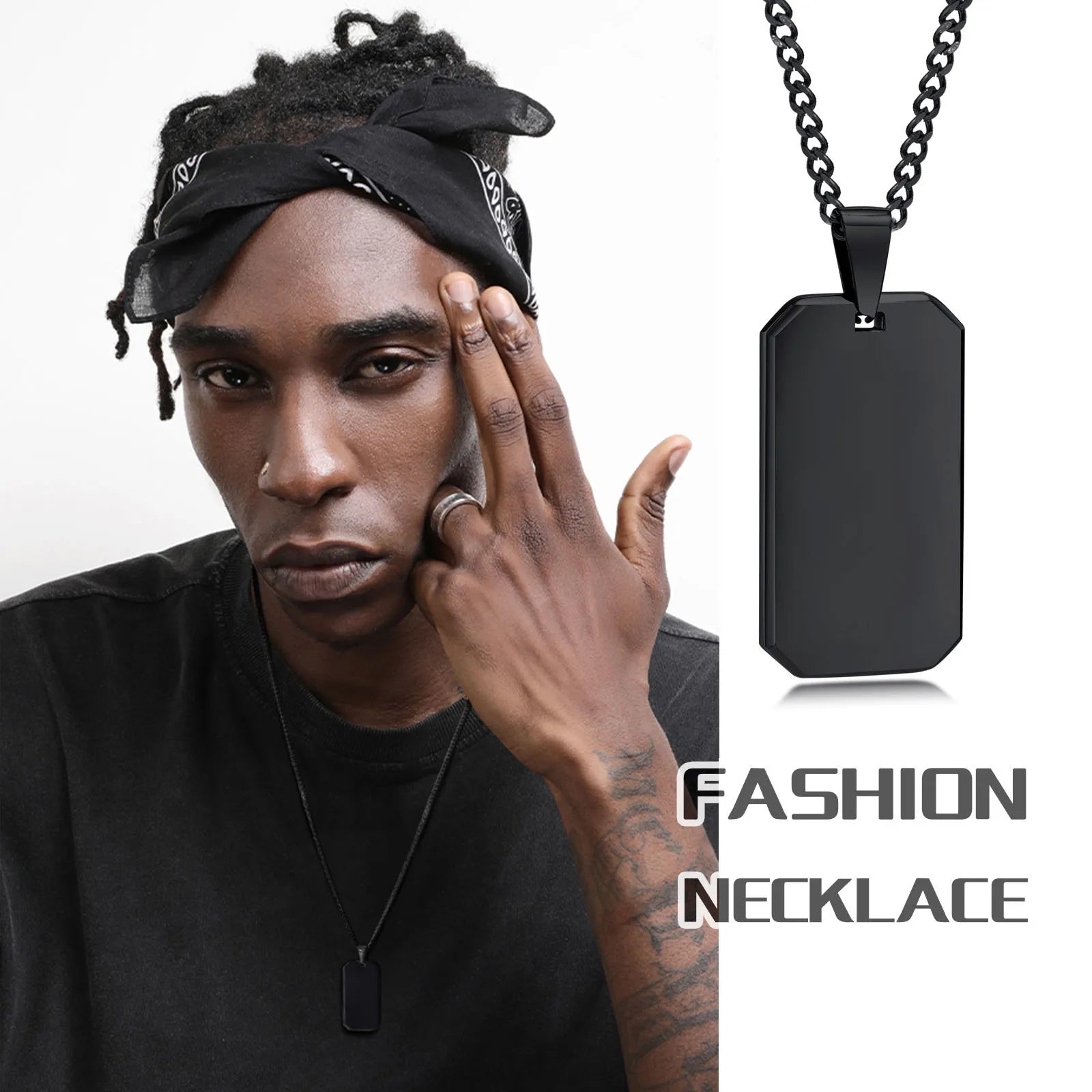 Men's Elegant Geometric Modern Cuban Necklace