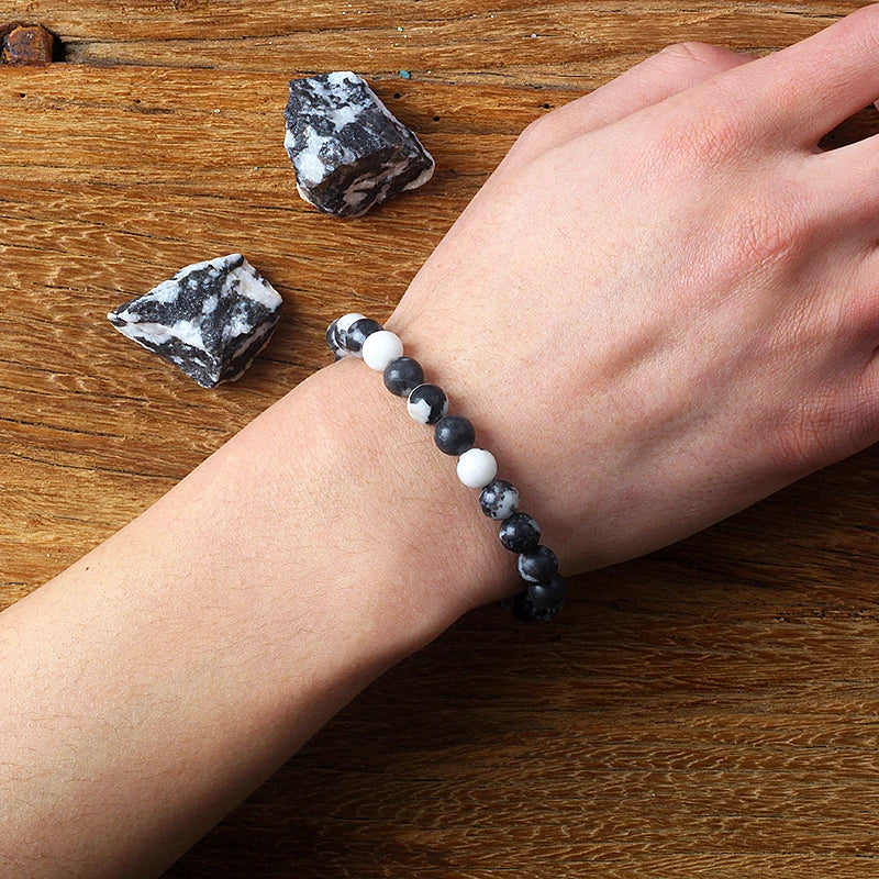 Nature Stone Ball Style Bracelet for Men