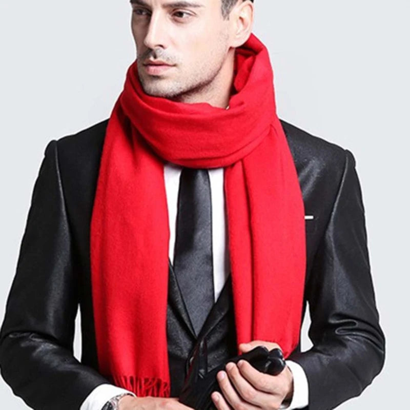 Wool Winter Warm Cashmere Shawl Scarf Unisex