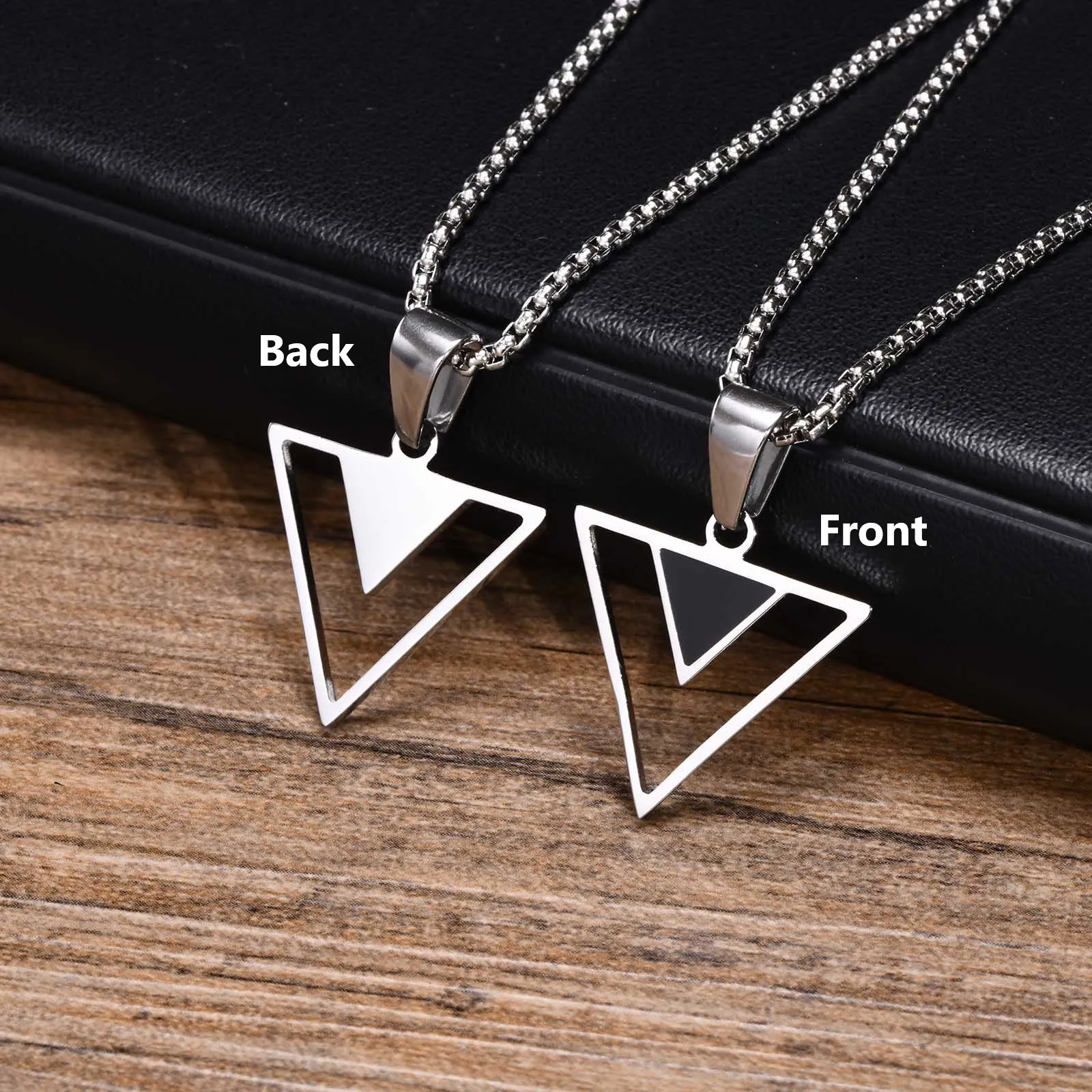 Men's Modern 3D Triangle Elegant Necklace