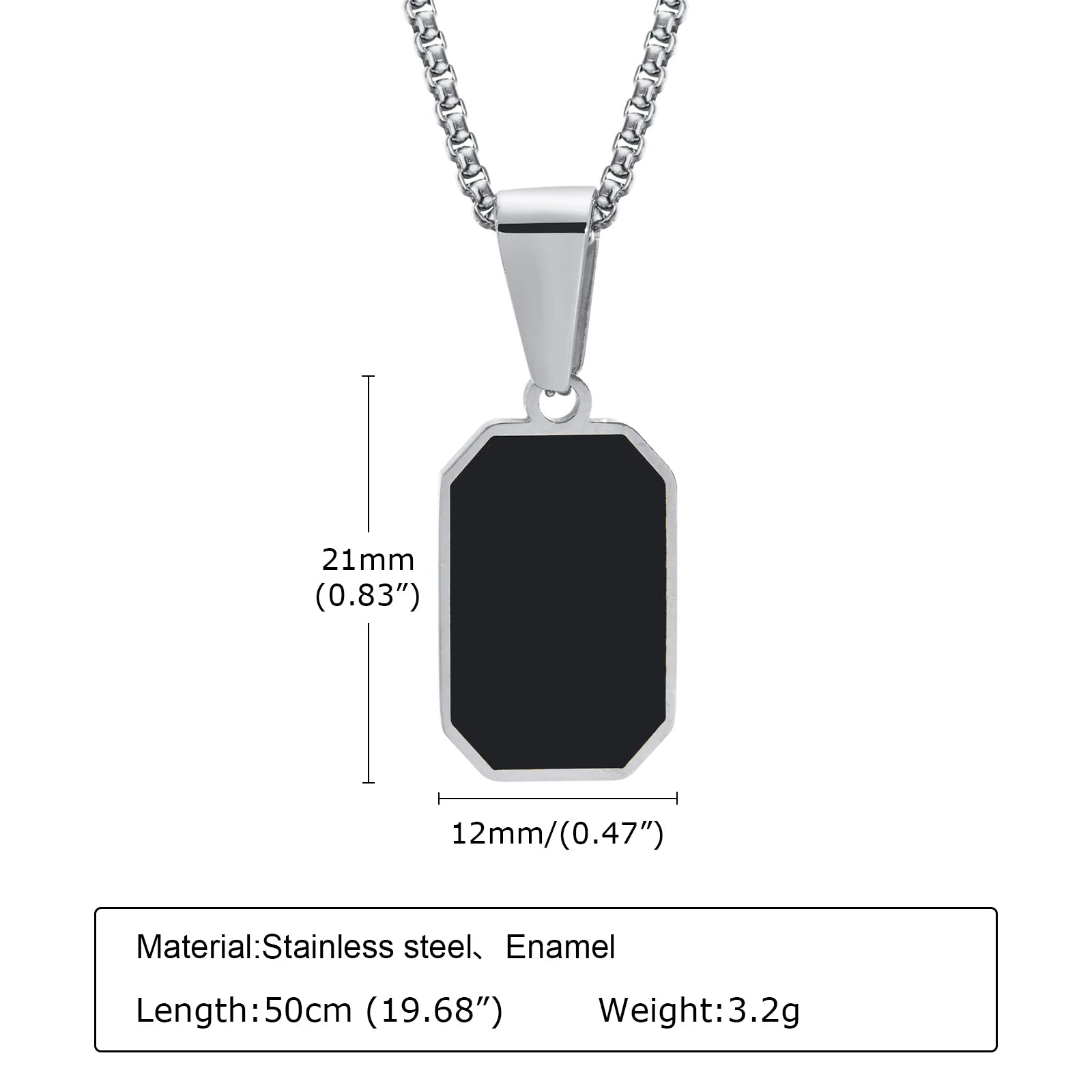 Men's Elegant Geometric Modern Cuban Street Necklace