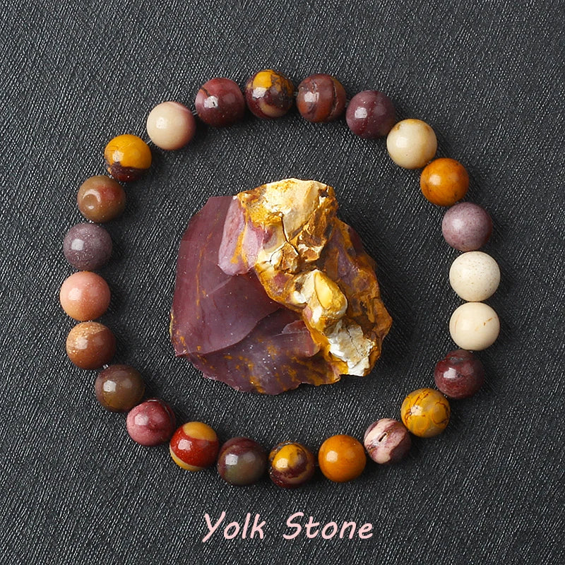 Nature Stone Ball Style Bracelet for Men