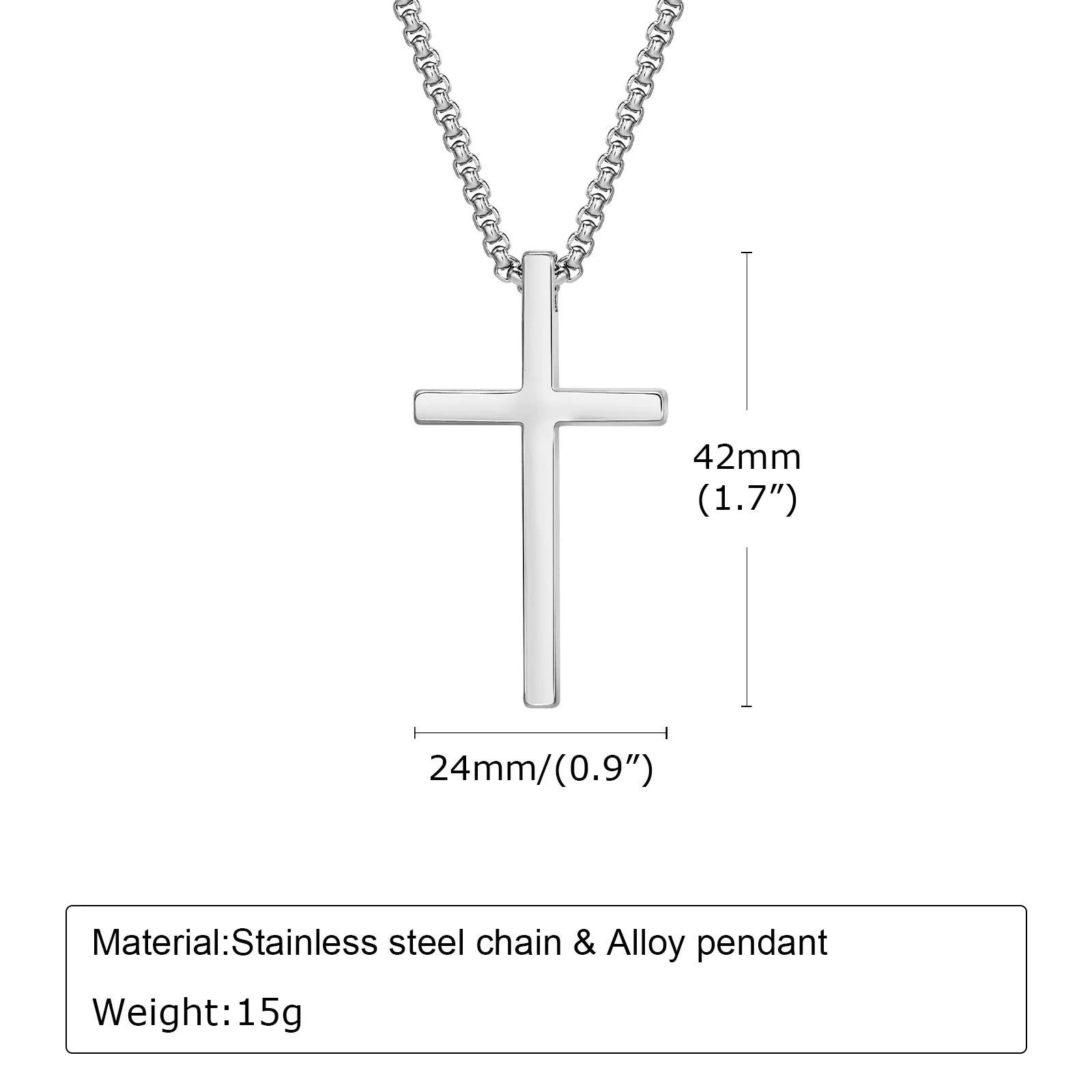 Sophisticated Cross Necklace Model Design for Men