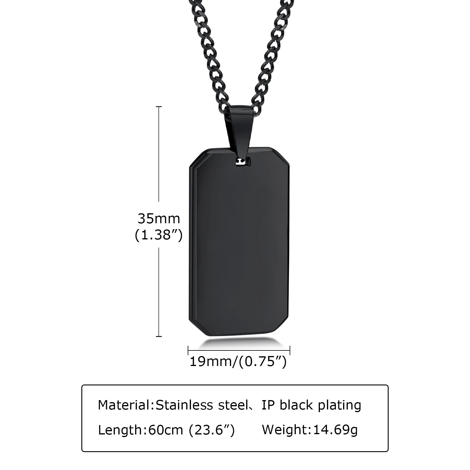 Men's Elegant Geometric Modern Cuban Necklace