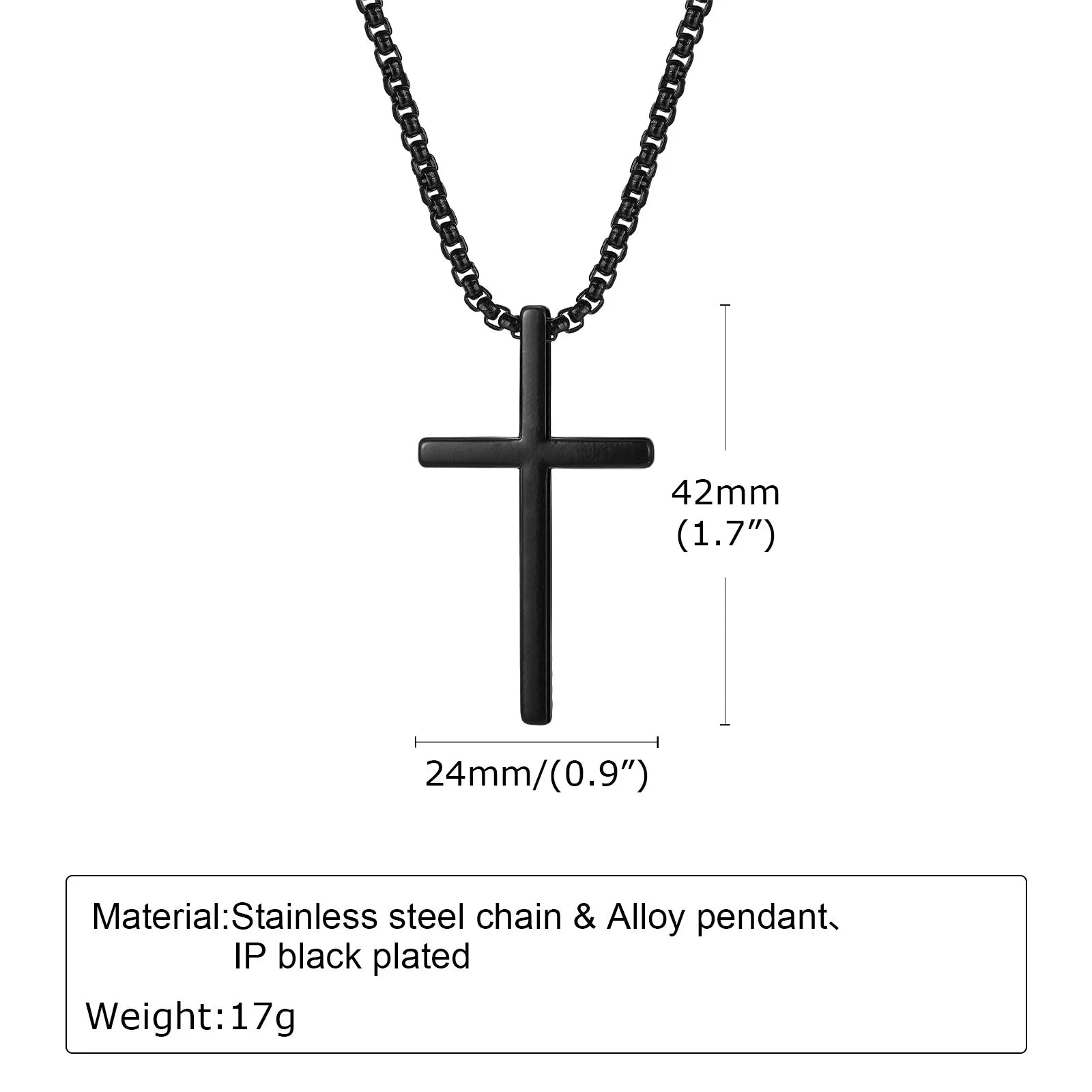 Sophisticated Cross Necklace Model Design for Men