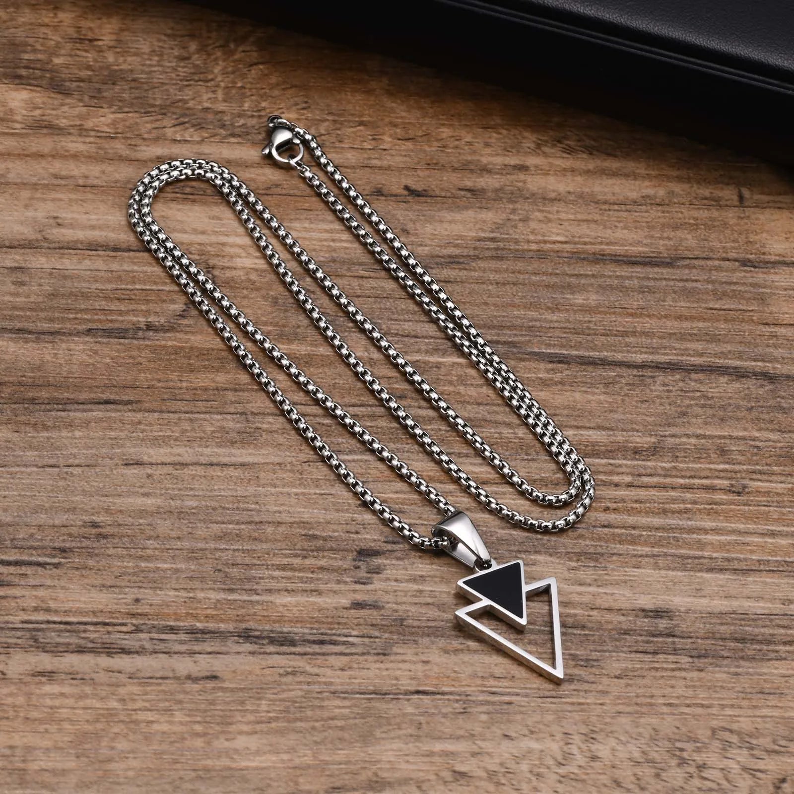 Men's Modern 3D Triangle Elegant Necklace