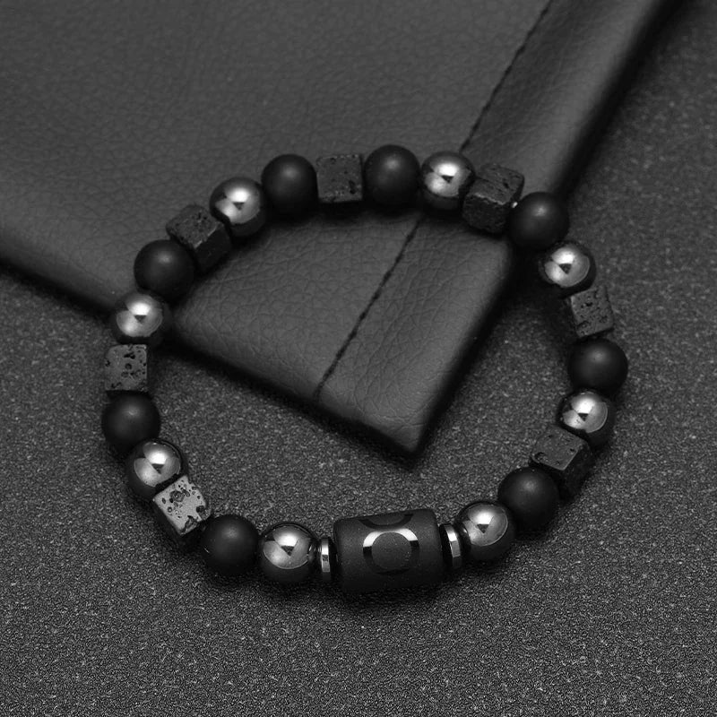 Natural Stone Bracelet 12 Signs of the Zodiac for Men