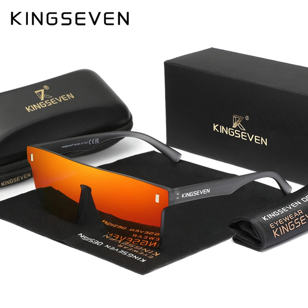Fashion Rimless Sunglasses Unisex UV400 Polarized Square Lens