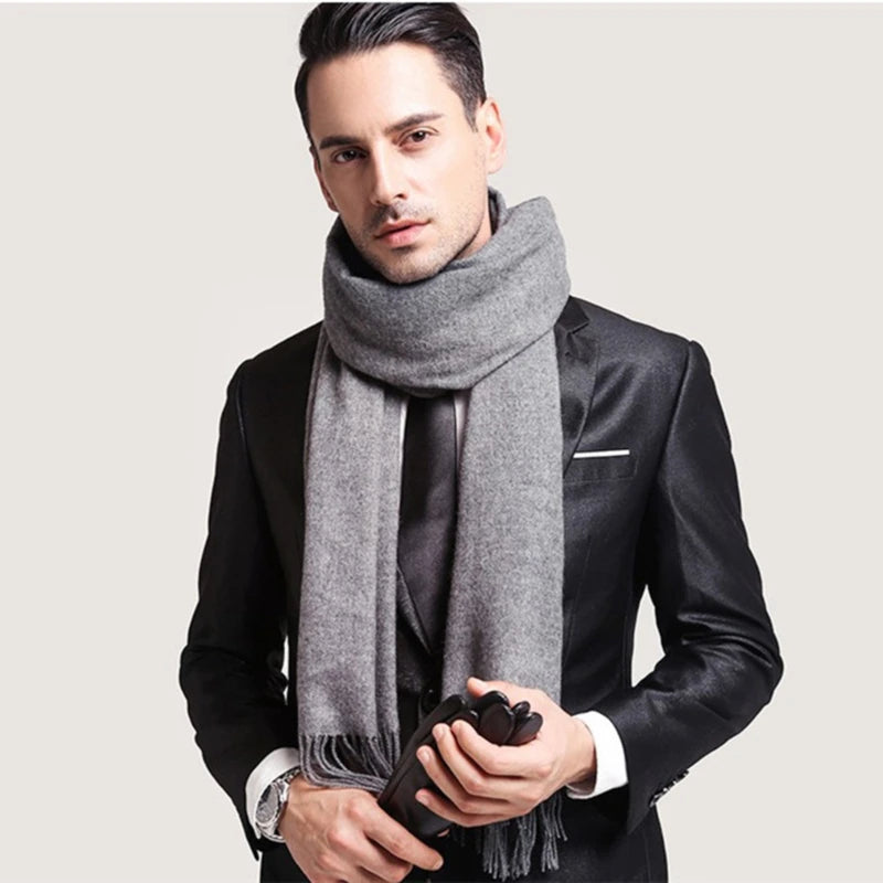 Wool Winter Warm Cashmere Shawl Scarf Unisex