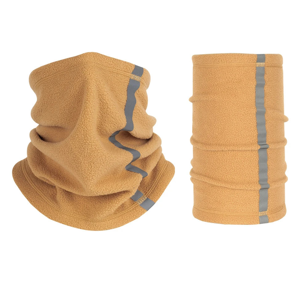 Scarf Neck Reflective Bandana Unisex Cover Adjustable Warm Fleece
