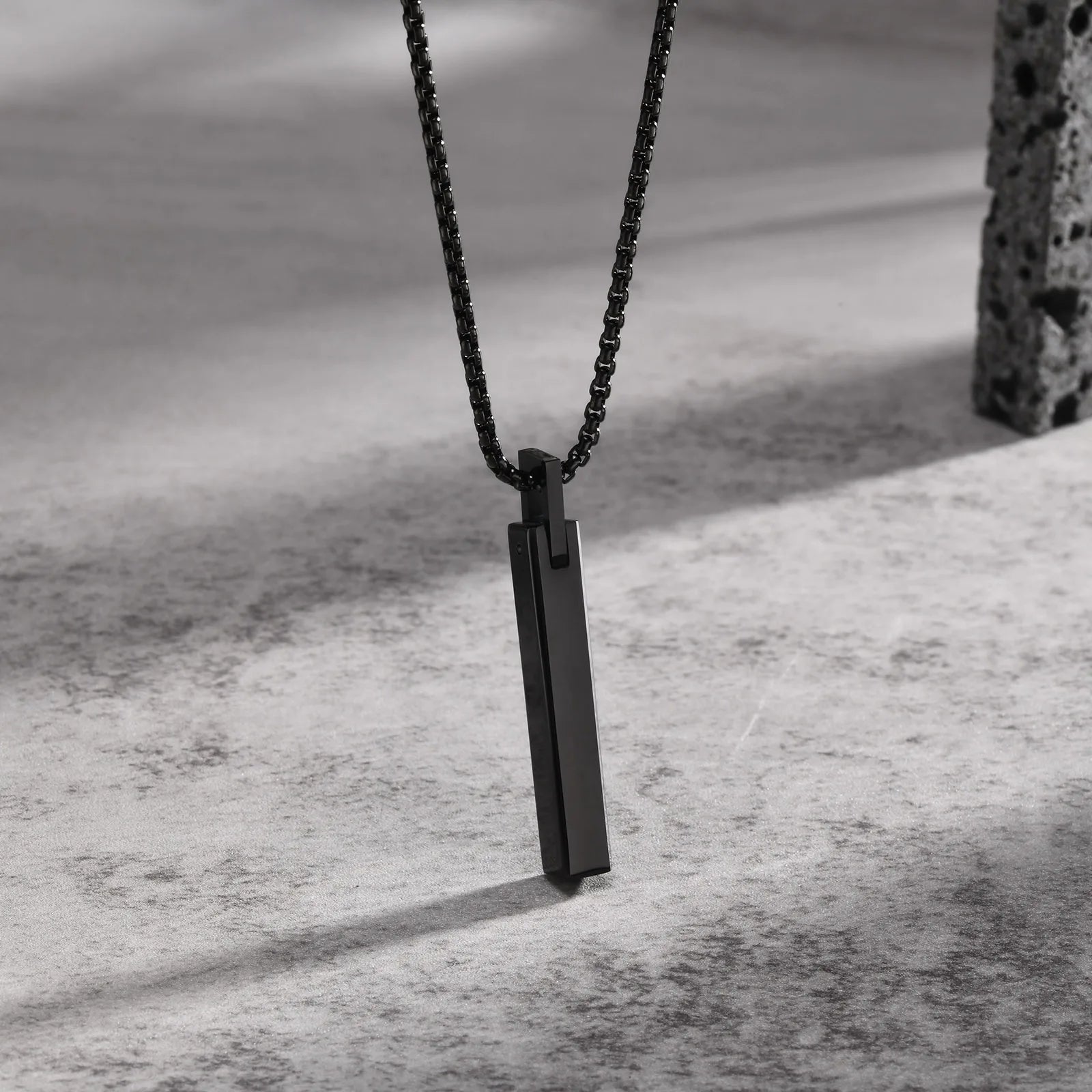 Men's 3D Geometric Rectangle Luxury Elegant Necklace