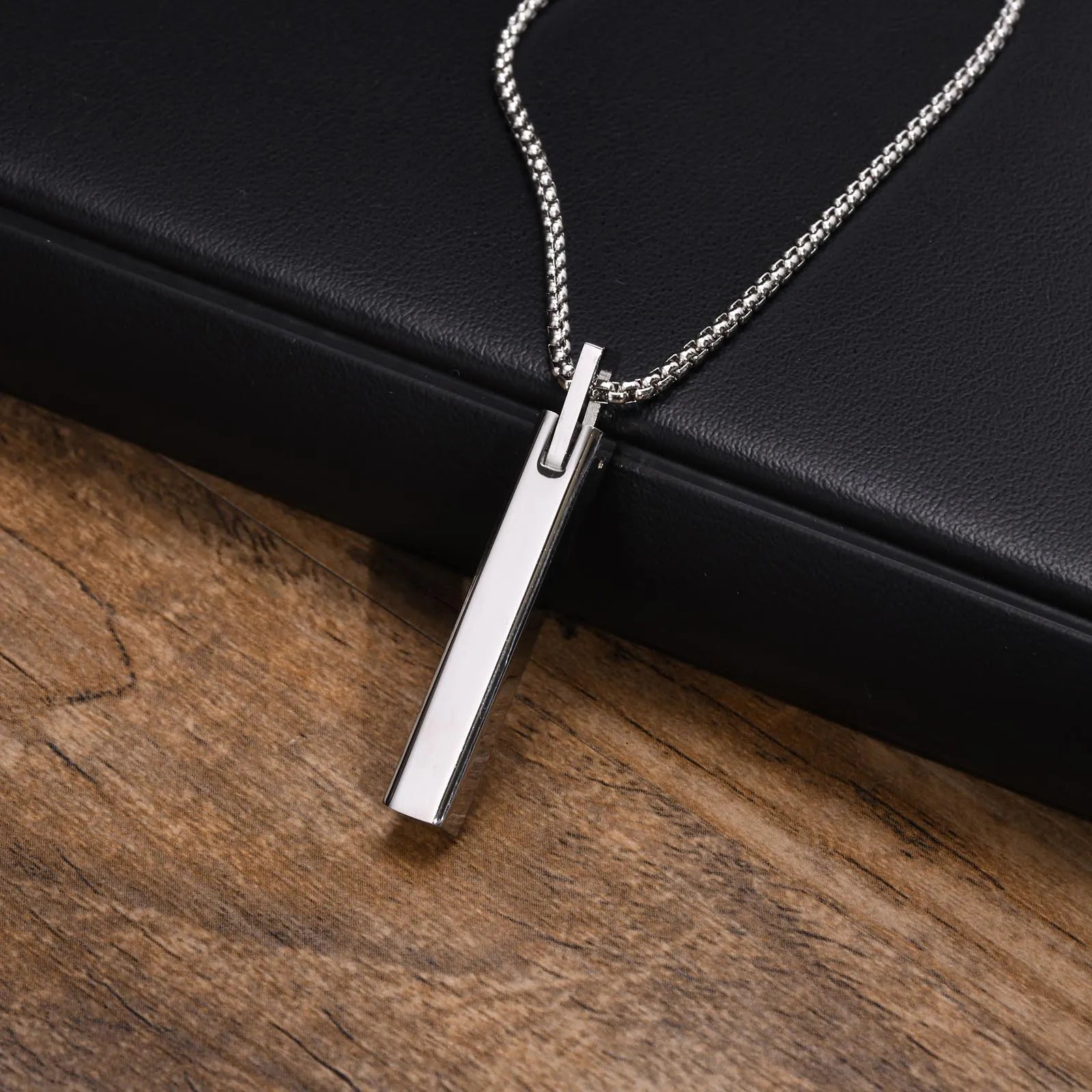 Men's 3D Geometric Rectangle Luxury Elegant Necklace