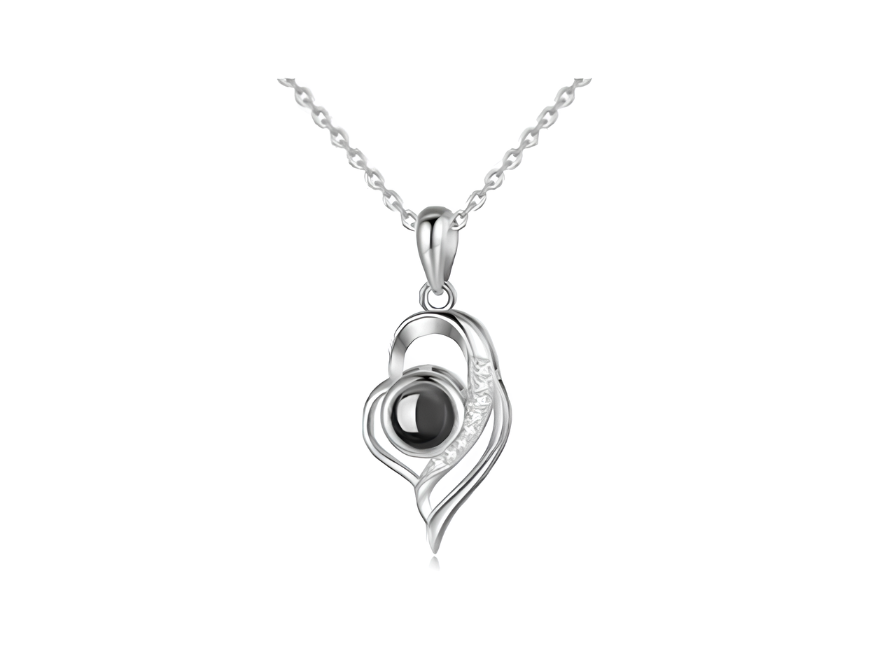 Infinite Desing Style Personalized Photo Necklace