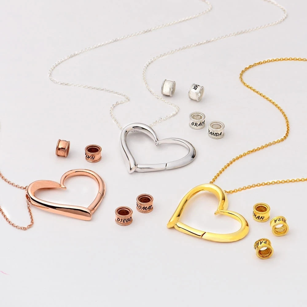Colar Nome de Quem Você Ama Personalizado Coração Argola Feminino - HAS SHOP