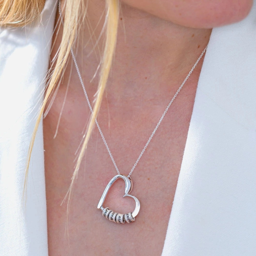 Colar Nome de Quem Você Ama Personalizado Coração Argola Feminino - HAS SHOP