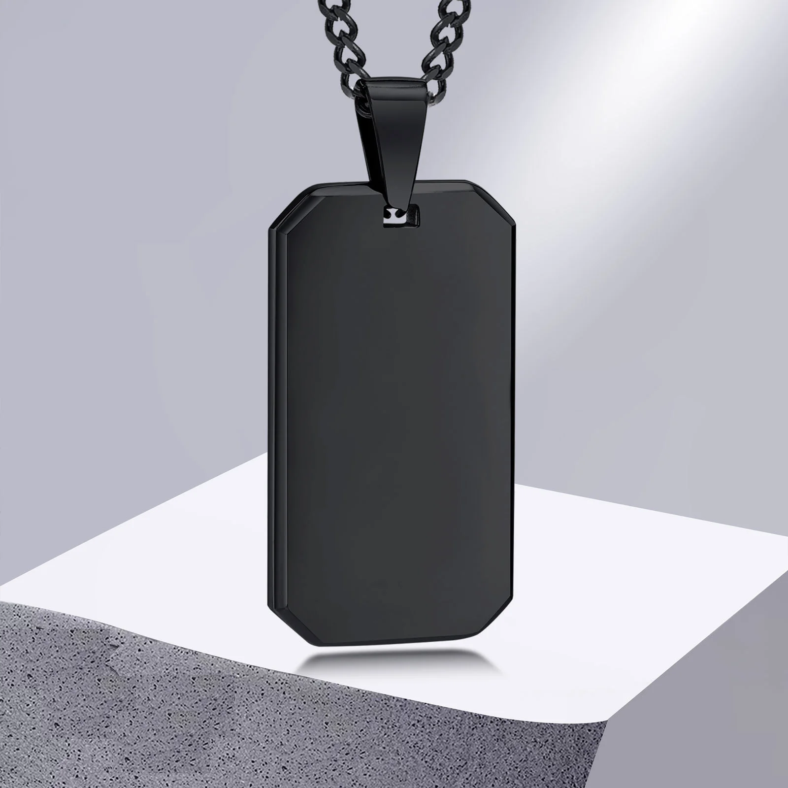 Men's Elegant Geometric Modern Cuban Necklace