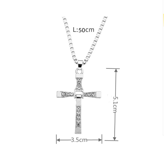 Dominic Toretto Fast and Furious Vin Diesel Men's Cross Necklace