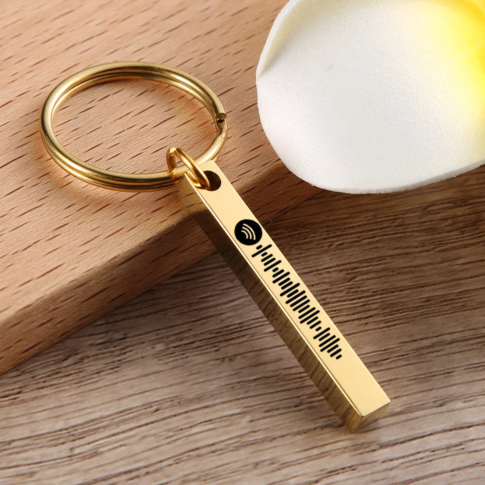 3D Rectangle Keychain With Spotify Code