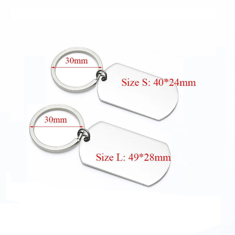 Personalized Rectangle Calendar Keychain Date and Initials of Names