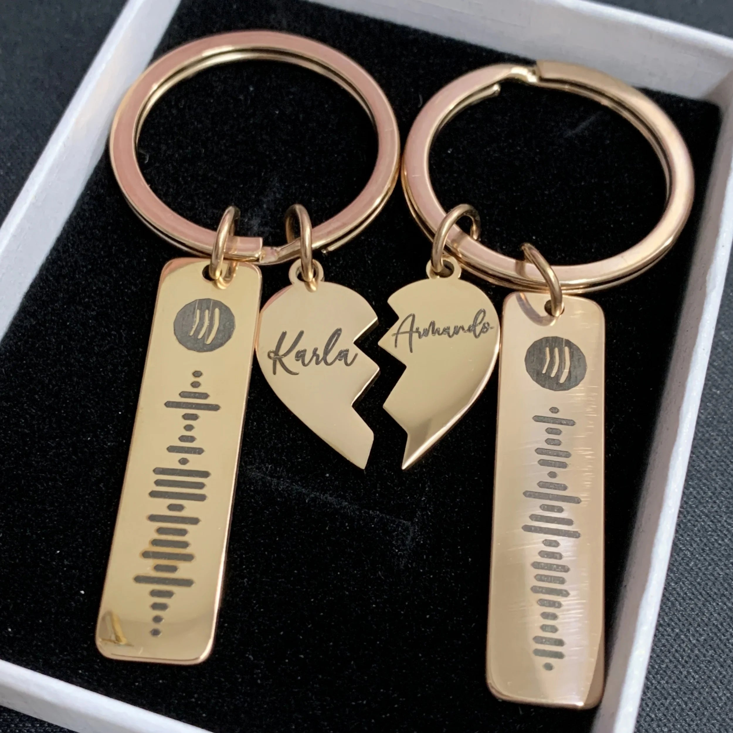 Spotify Music Code Keychain With Personalized Name