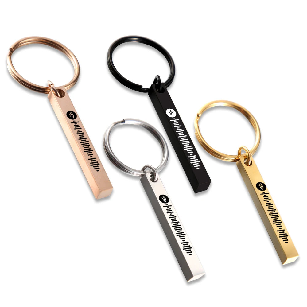 3D Rectangle Keychain With Spotify Code