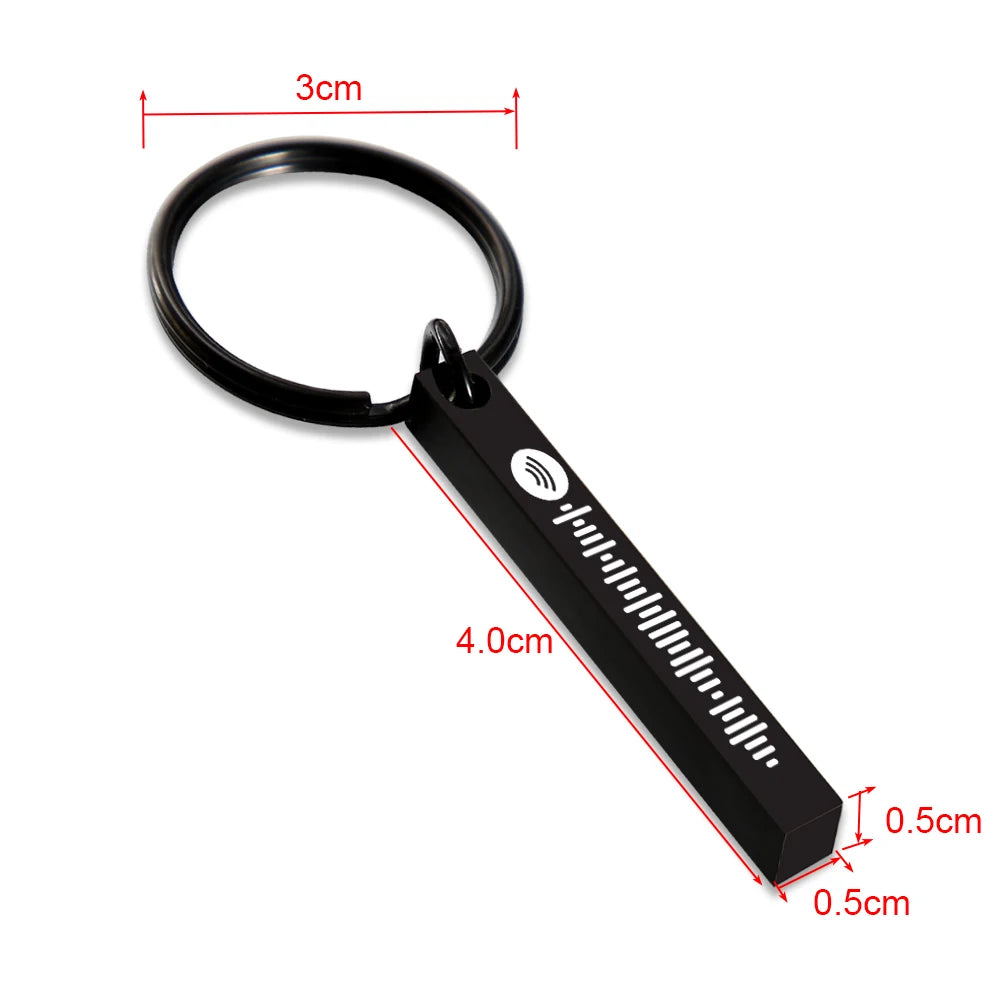 3D Rectangle Keychain With Spotify Code