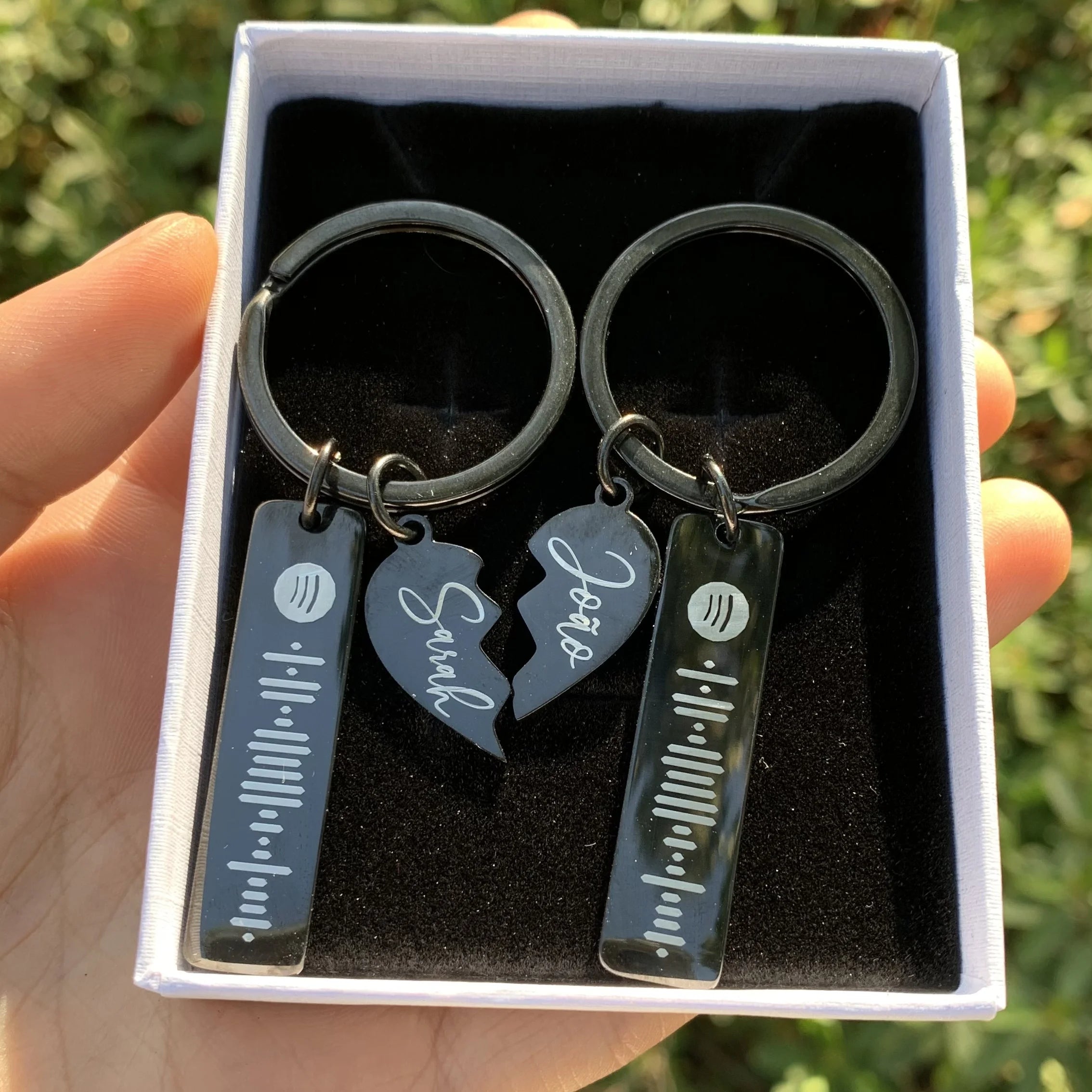 Spotify Music Code Keychain With Personalized Name