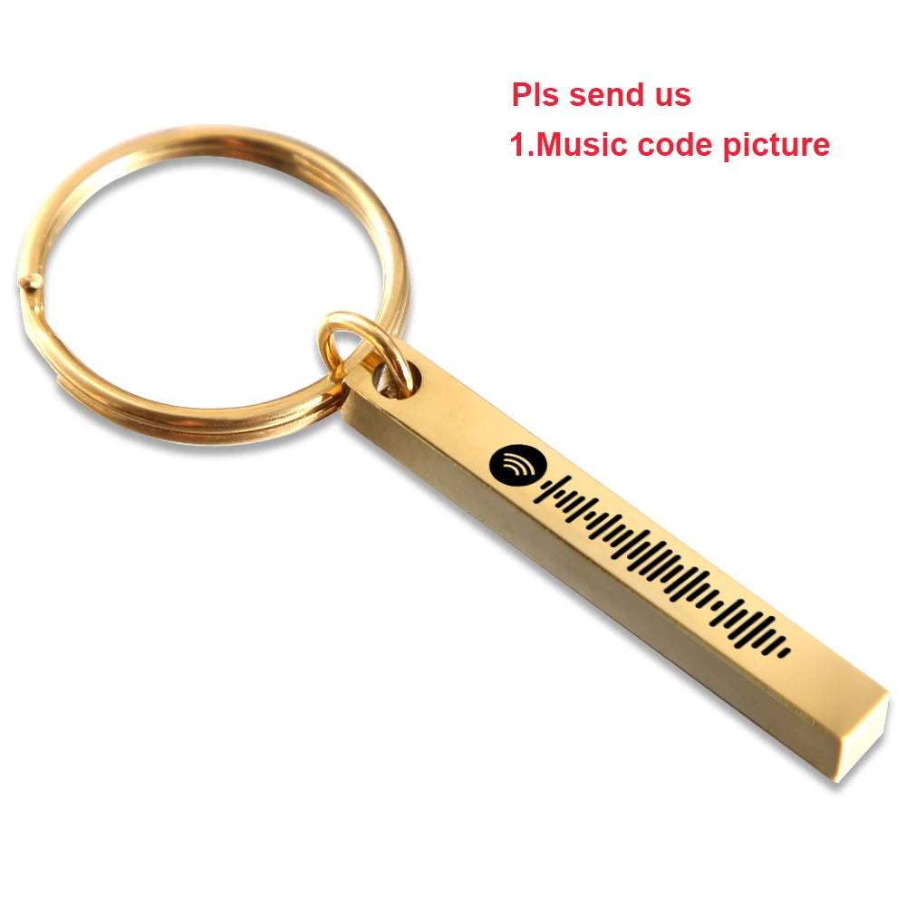 3D Rectangle Keychain With Spotify Code