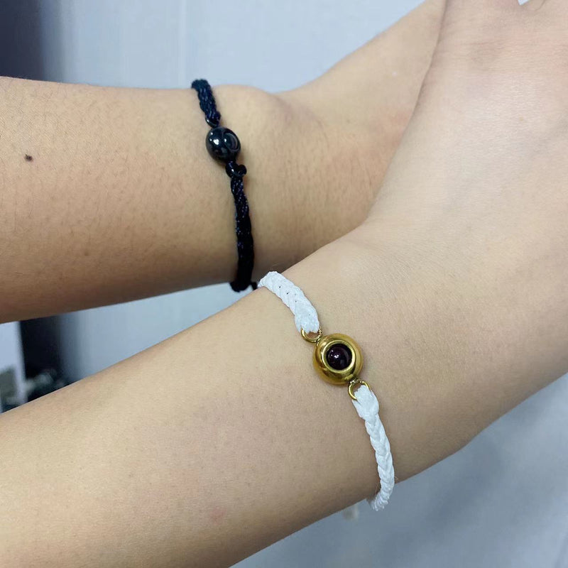 Pulseira Com Foto De Quem Você Ama Personalizada Redonda - HAS SHOP