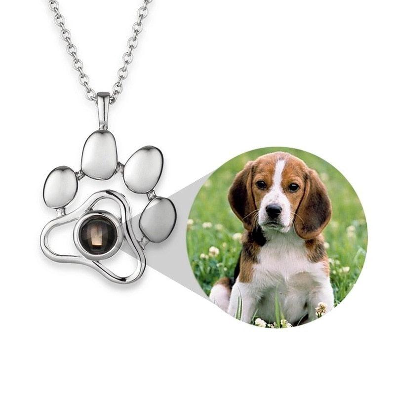 Custom Paw Photo Pet Necklace