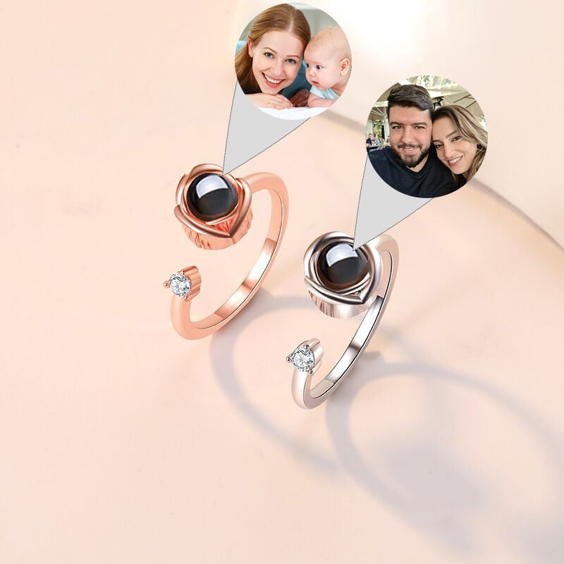 Custom Photo Ring Infinite Eye Adjustable