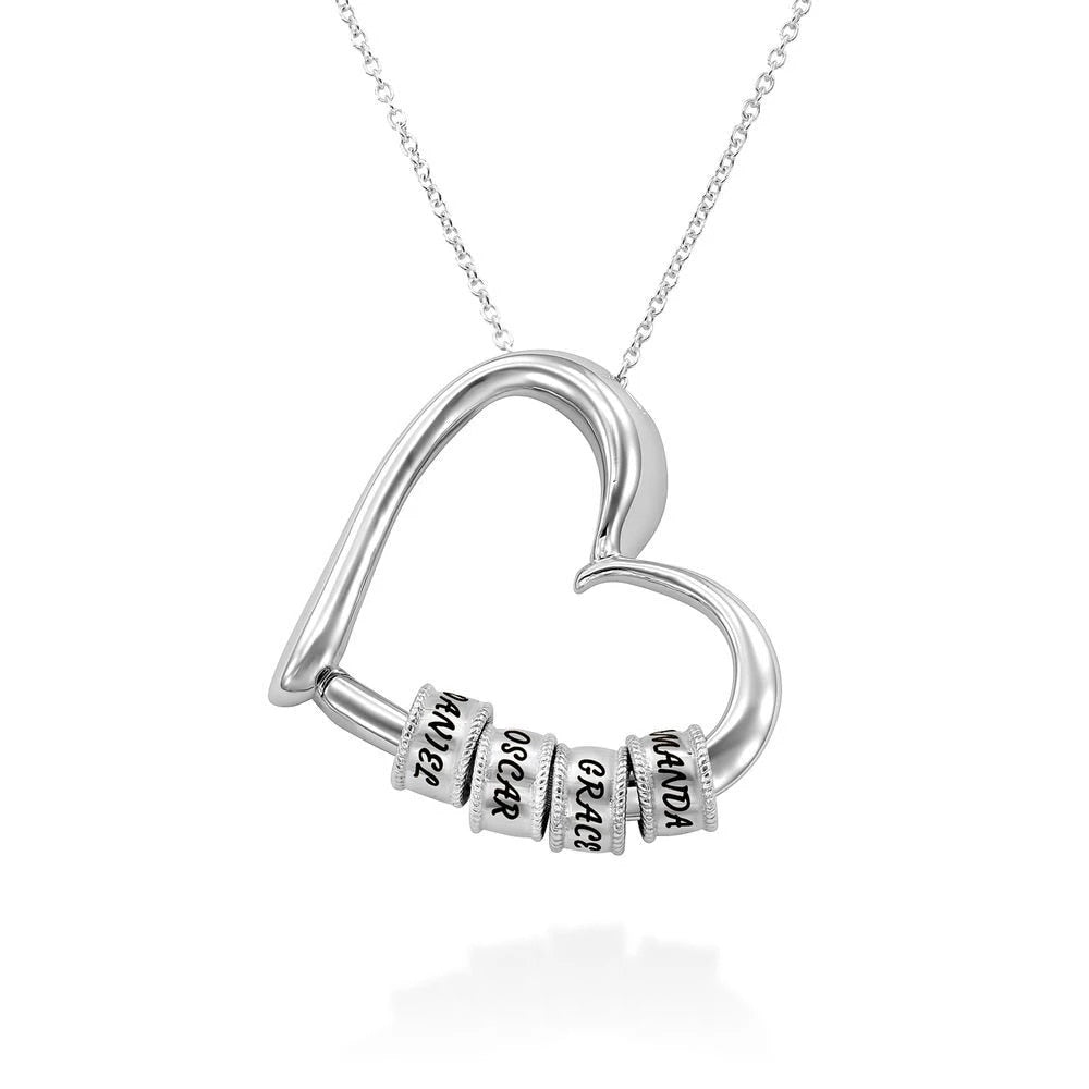Colar Nome de Quem Você Ama Personalizado Coração Argola Feminino - HAS SHOP