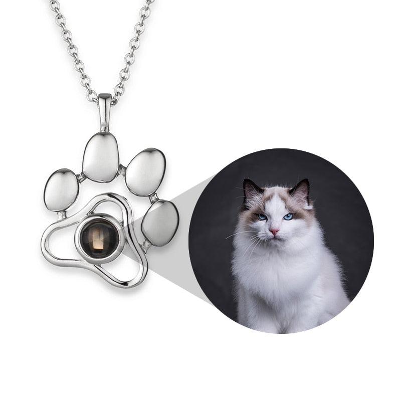 Colar Com A Foto Do Seu Pet Personalizado Patinha Lembrança - HAS SHOP