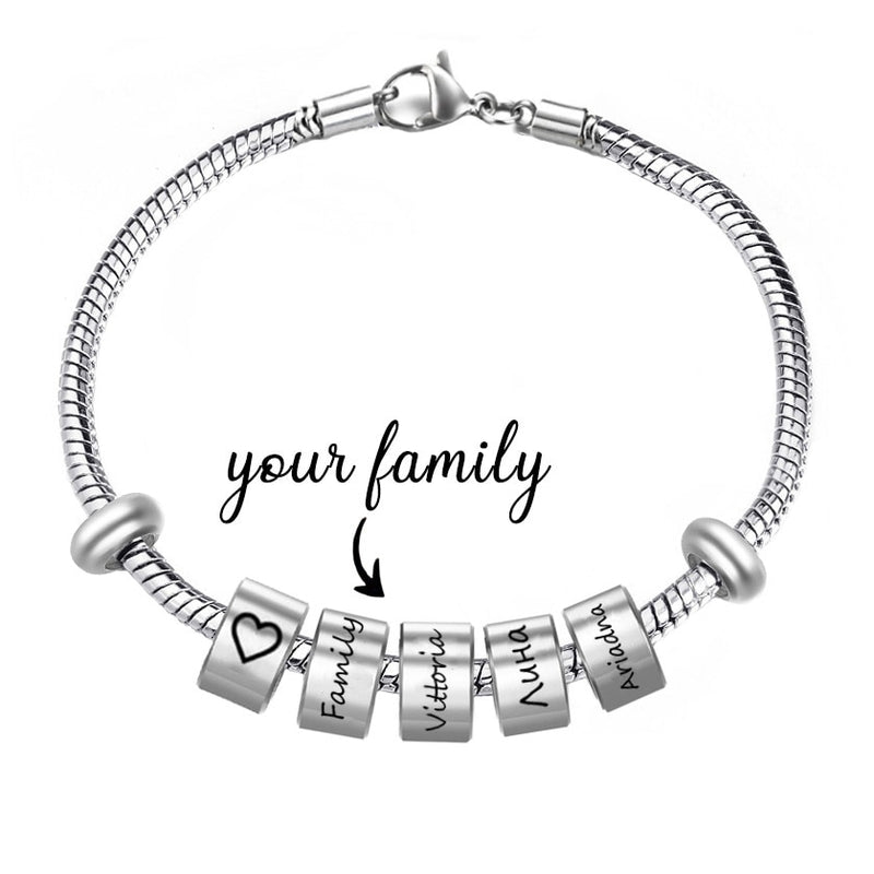 Pulseira Feminina Com Nomes Personalizados Para Eternizar - HAS SHOP